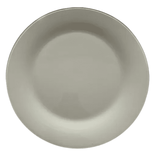 Assiette de base blanc laiteux