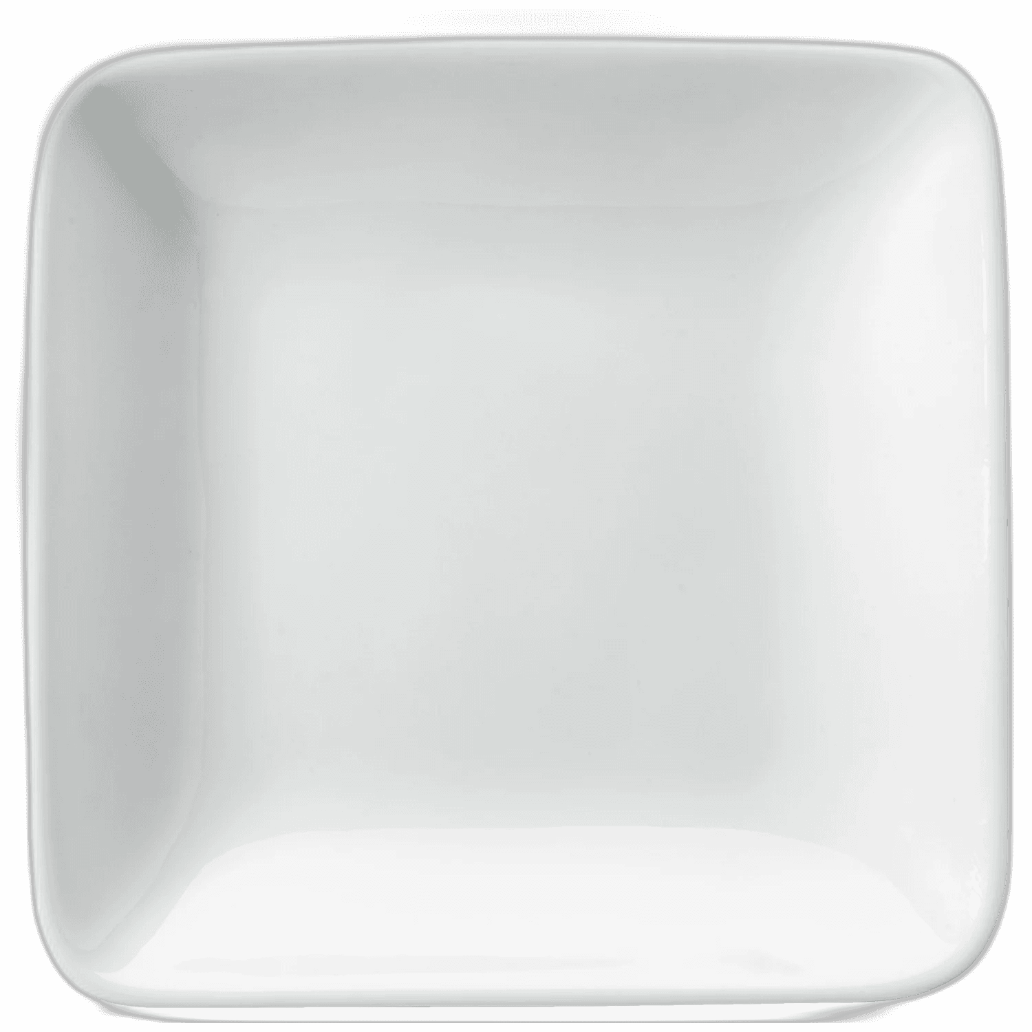 Assiette de base blanche carrée