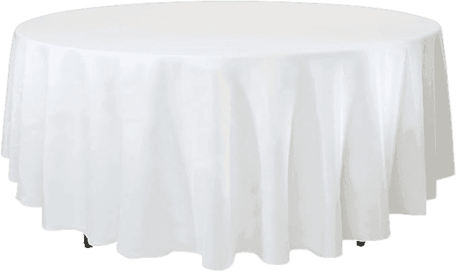 Nappe ronde unie blanche 3 m